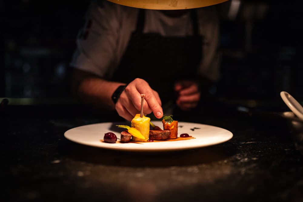 Team collaborating on a creative project