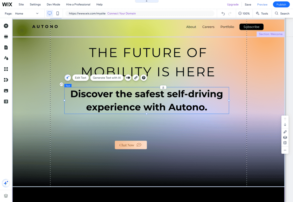 Wix: Website Builder Editor
