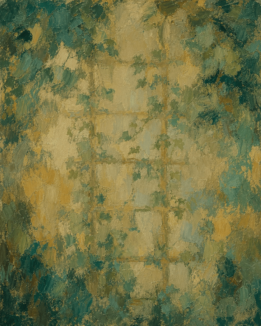 Vine trained along a trellis