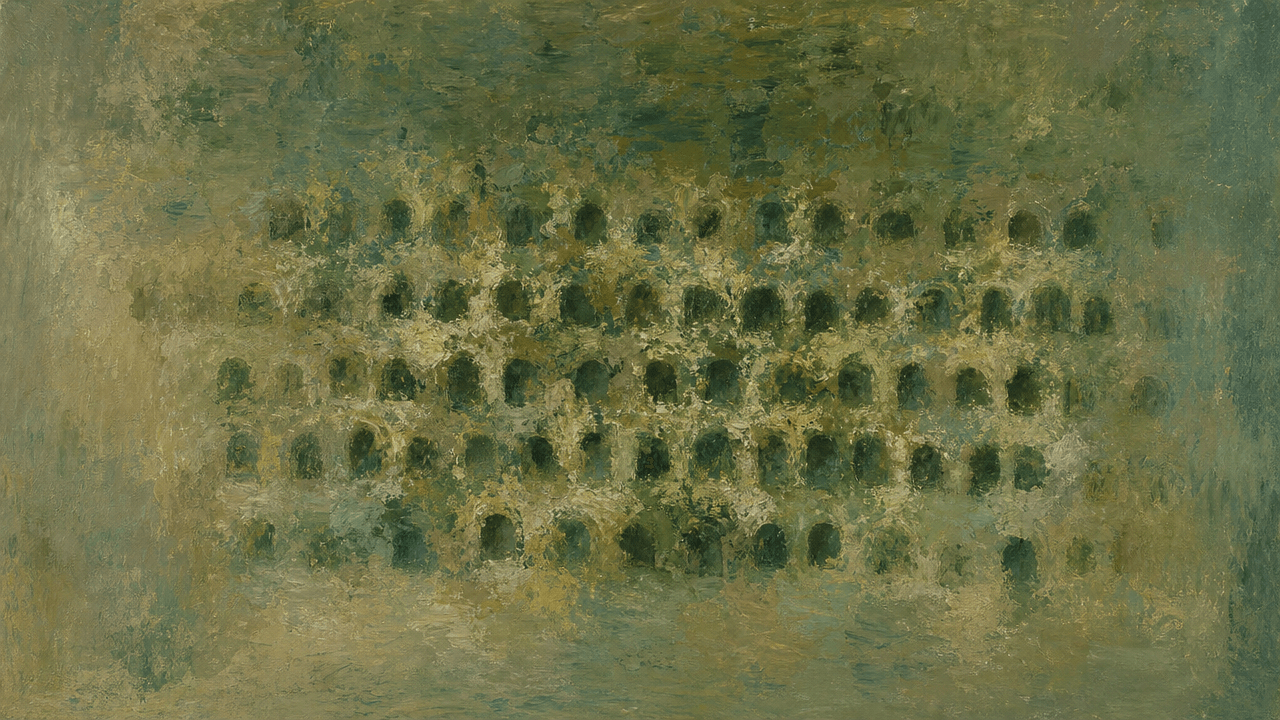 Dovecote wall with rows of nesting niches