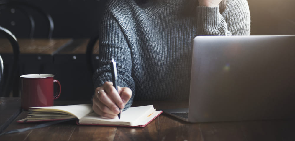 Team collaborating on a creative project